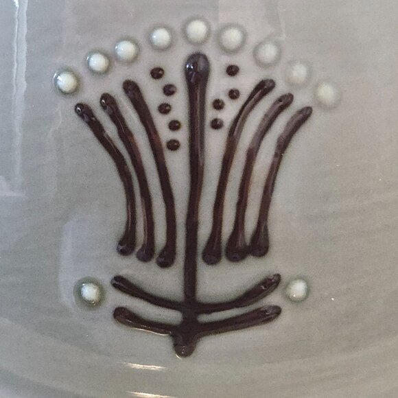 MCM Franciscan Ware Emerald Isle Discovery Gravy Boat With Attached Plate - Picture 6 of 6